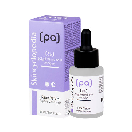 Skincyclopedia drėkinamasis veido serumas su 3% poliglutamo rūgšties kompleksu 30ml – intensyvus odos drėkinimas