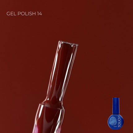 TOUCH Gel Polish gelinis lakas 14 9ml – profesionalus ilgalaikis gelinis lakas manikiūrui