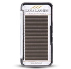 LENA LASHES Professional Volume C 0.07 MIX skropstas, brūnas