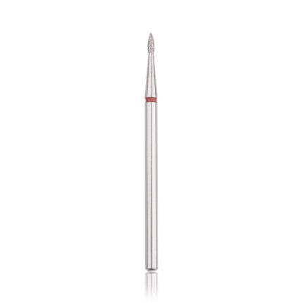 HEAD THE BEAUTY TOOLS deimantinis antgalis Flame RED Ø1.6 – profesionalus freza manikiūrui ir pedikiūrui