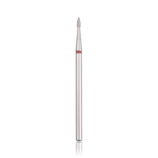 HEAD THE BEAUTY TOOLS deimantinis antgalis Flame RED Ø1.6 – profesionalus freza manikiūrui ir pedikiūrui
