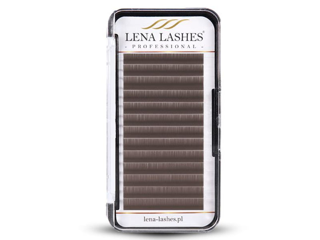 LENA LASHES Professional Volume C 0.07 MIX blakstienos, rudos
