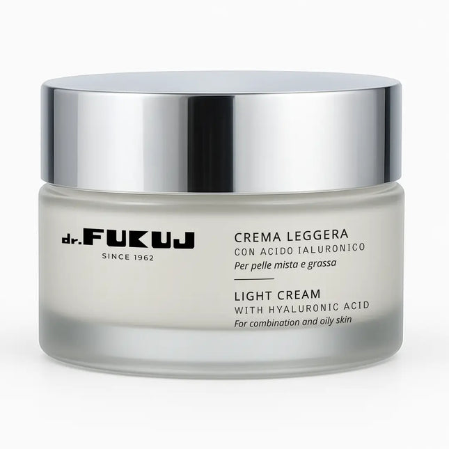 DR. Fukuj lengvas drėkinamasis kremas riebiai odai 50ml – profesionali odos priežiūra