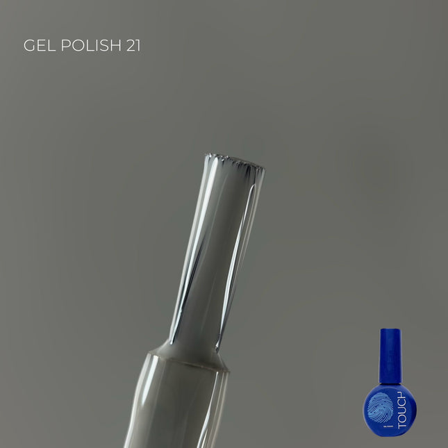 TOUCH Gel Polish gelinis lakas Nr.21 9ml – ilgalaikė gelinio lakavimo priemonė manikiūrui