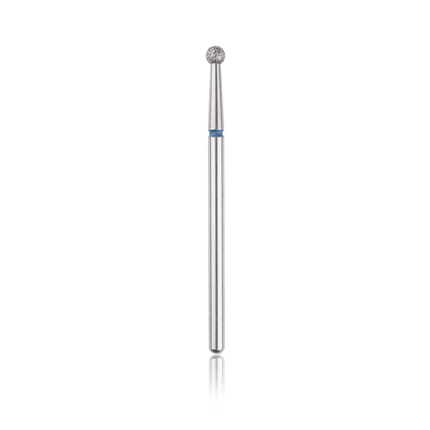 HEAD The Beauty Tools deimantinis antgalis ball BLUE Ø2.7 mm – profesionalus manikiūro ir pedikiūro frezavimo priedas