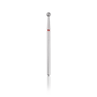 HEAD THE BEAUTY TOOLS deimantinis antgalis ball RED Ø3.1 – profesionali kulka manikiūro ir pedikiūro frezai