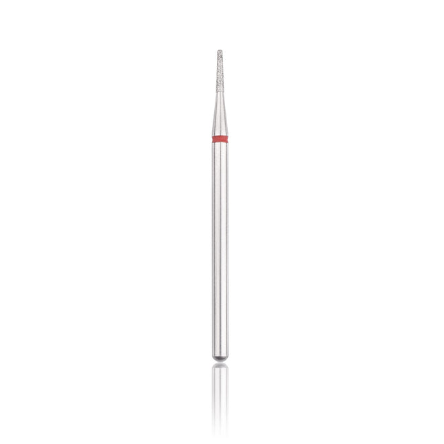 HEAD THE BEAUTY TOOLS deimantinis antgalis Frustum RED Ø1.2 – profesionalus kietosios odos frezavimas manikiūro salone