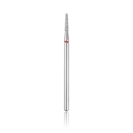 HEAD THE BEAUTY TOOLS deimantinis antgalis Rounded Cone RED Ø1.8 – profesionalus kūginis freza manikiūrui ir pedikiūrui