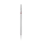 HEAD THE BEAUTY TOOLS deimantinis antgalis Rounded Cone RED Ø1.8 – profesionalus kūginis freza manikiūrui ir pedikiūrui