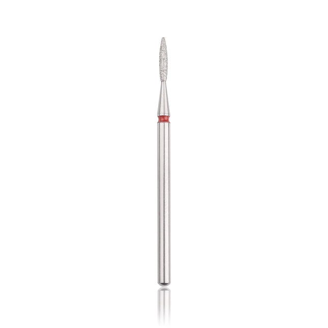HEAD THE BEAUTY TOOLS deimantinis antgalis Flame Rounded Ø1.8 – profesionalus liepsnos formos freza manikiūrui ir pedikiūrui