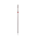 HEAD THE BEAUTY TOOLS deimantinis antgalis Pointed Cylinder RED Ø2.3 – smailios cilindro formos profesionalus freza manikiūrui