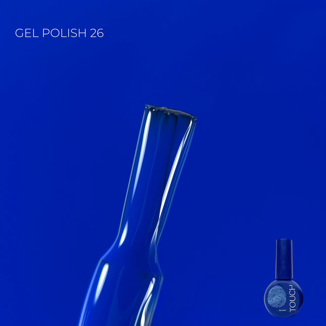 TOUCH Gel Polish gelinis lakas 26, 9ml – ilgalaikis UV/LED kietinamas nagų lakas profesionaliam manikiūrui