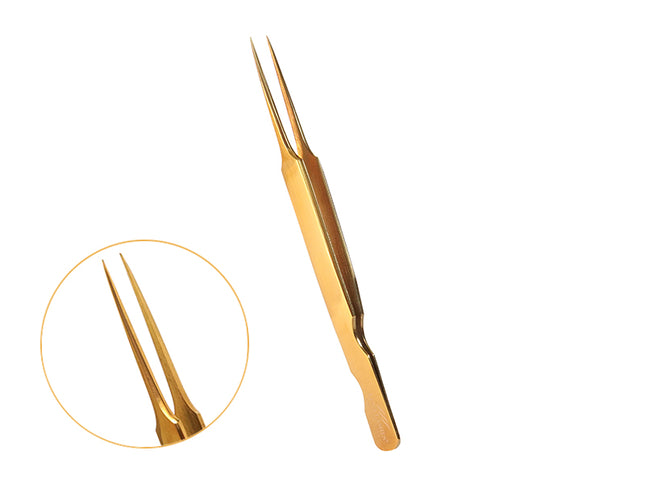 Lena Lashes Professional tiesus pincetas 009 – tikslus įrankis blakstienų priauginimui salone