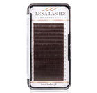Lena Lashes Professional Volume CC 0.07 Mix Dark Brown blakstienos apimties metodui – profesionalios tamsiai rudos blakstienos