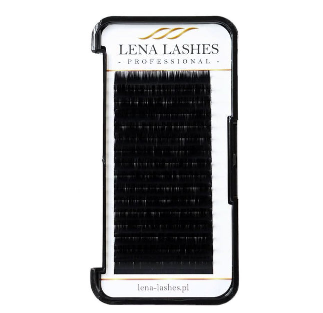 Lena Lashes Professional Volume M 0.10 Mix juodos blakstienos apimties metodui – profesionalios priauginimo blakstienos