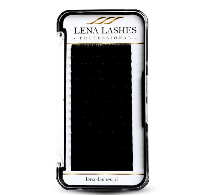 Lena Lashes Professional Volume J 0.07 Mix juodos blakstienos apimties metodui – profesionalios priauginimo blakstienos salonui
