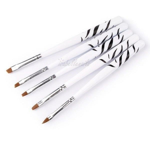 5 vnt. teptukų rinkinys geliui Nr. 04 - Beauty Kit