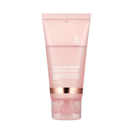 BeautyKit korėjietiška naktinė kolageno veido kaukė peel-off 75ml – intensyvus odos atjauninimas