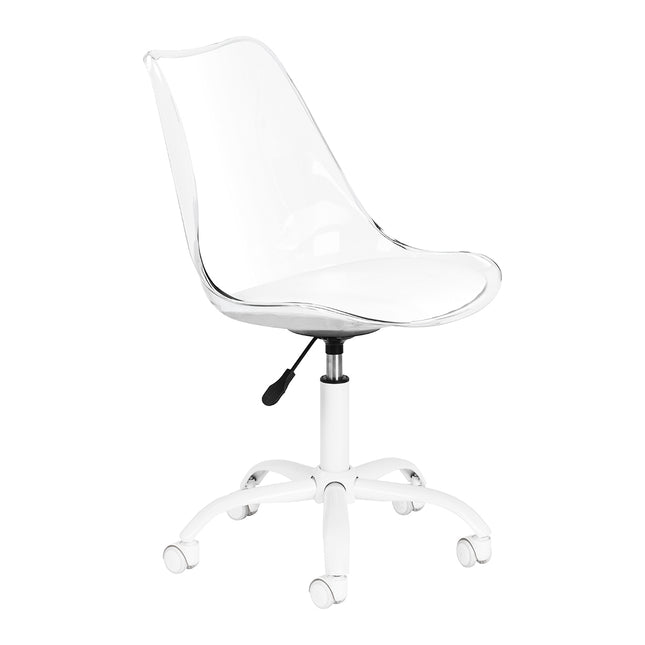 ACTIVESHOP Meistro kėdė GHOST skaidri – profesionali kėdė grožio salonui su minimalistiniu dizainu