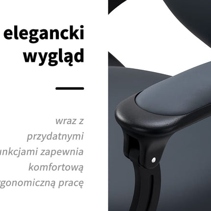 Barberio kėdė hidraulinė GABBIANO Niccolo, grafito lygi (be sagų) – nuotrauka 4