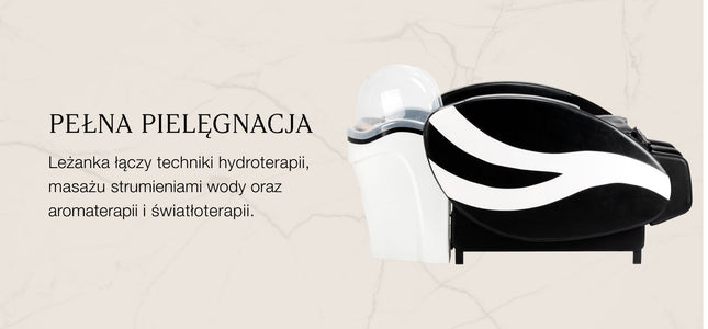 Kirpyklos plautuvė su gultu ir masažu Head Spa GABBIANO Sea 501