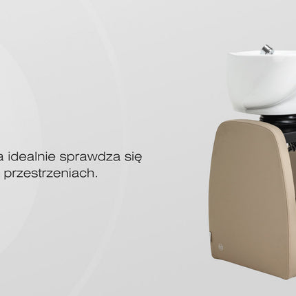 Kirpyklos plautuvė Omega Aqualina, smėlinė