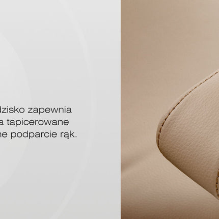 Kirpyklos kėdė hidraulinė OMEGA Astra, smėlio spalvos