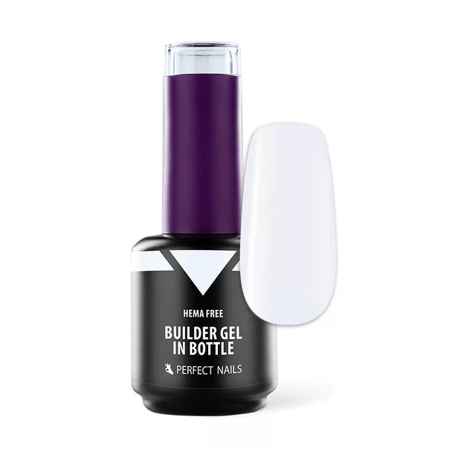 Perfect Nails Hema Free statybinis gelis buteliuke Latte White 15ml – HEMA neturintis statybinis gelis nagų modeliavimui salone