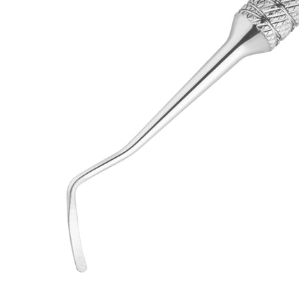 Dvipusė pedikiūro kiuretė HEAD Beauty Tools – ergonomiška rankena ir plieninis galas pedikiūro procedūroms