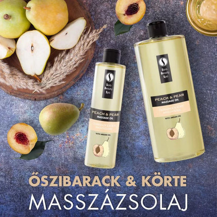 Sara Beauty Spa Peach & Pear aliejus – maitinantis priemonė SPA ir atpalaiduojantiems masažams