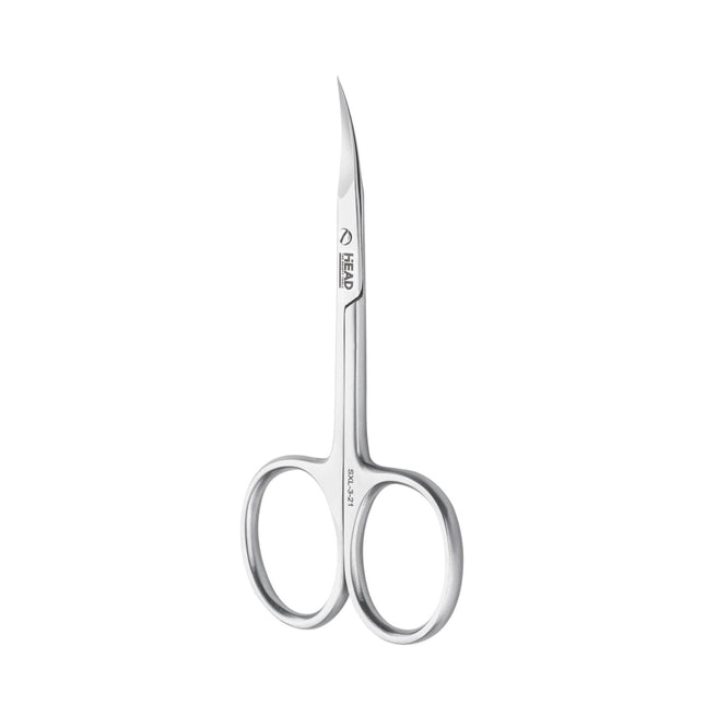 HEAD THE BEAUTY TOOLS 21mm kairiarankių žirklutės odelėms – profesionalus manikiūro įrankis salonams