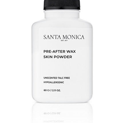 SANTA MONICA bekvapė depiliacinė pudra prieš ir po depiliacijos, 60g