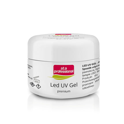 ATA Professional UV ir LED skaidrus gelis 5ml – profesionalus viršutinis sluoksnis manikiūrui