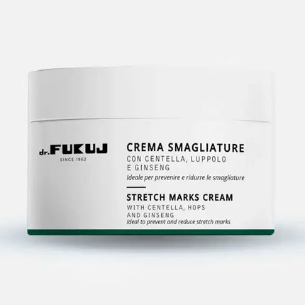 DR.FUKUJ strijų mažinimo kūno kremas 250ml – profesionalus regeneracinis preparatas nuo strijų