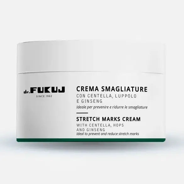 DR.FUKUJ strijų mažinimo kūno kremas 250ml – profesionalus regeneracinis preparatas nuo strijų