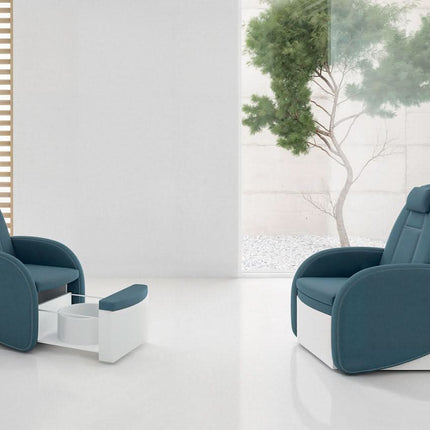 VISMARA Tahiti pedikiūro kėdės ergonomiška sėdynė ir reguliuojamas atlošas kosmetologijos kabinetui