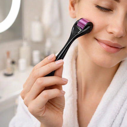 BeautyKit 0.5 mm mikro adatų volelis derma rollinui – skatina kolageno sintezę ir pagerina veikliųjų medžiagų įsiskverbimą