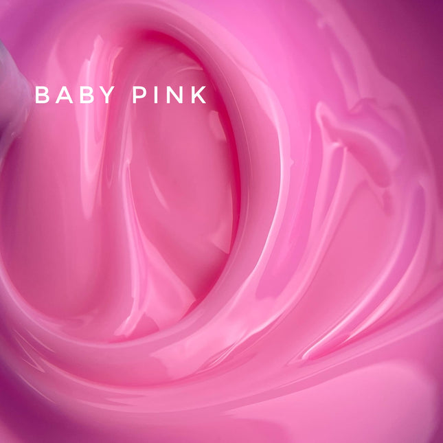 TOUCH Builder Gel trifazis statybinis gelis Baby Pink 30ml – profesionalus nagų stiprinimui salone