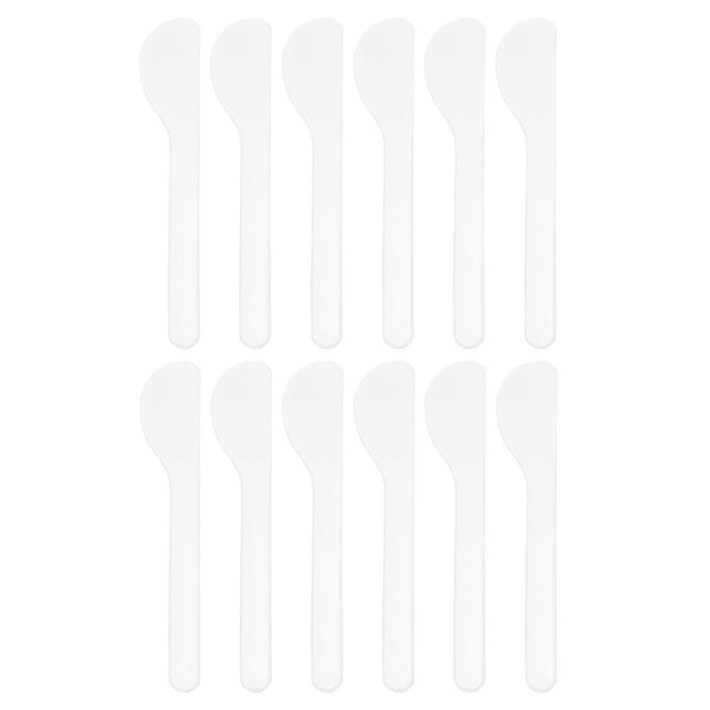 BeautyKit plastikinė mentelė kaukėms tepti L163 16,2x2,9cm – profesionali kosmetologinė priemonė veido procedūroms salone