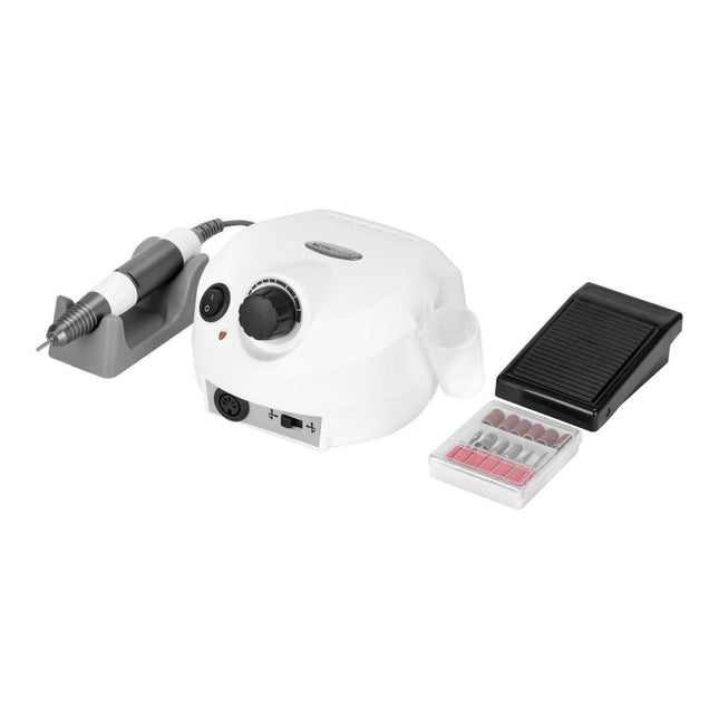 ACTIV POWER nagų freza J202 65 W balta – profesionali BeautyKit manikiūro ir pedikiūro freza salonams