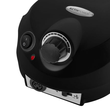ACTIV POWER nagų freza J202 juoda – profesionalus manikiūro aparatas su reguliuojamu greičiu