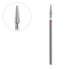 ACURATA plieninis frezos antgalis kūgio formos 2,3/8,0 mm – profesionalus nagų paviršiaus šlifavimas ir kutikulos apdirbimas