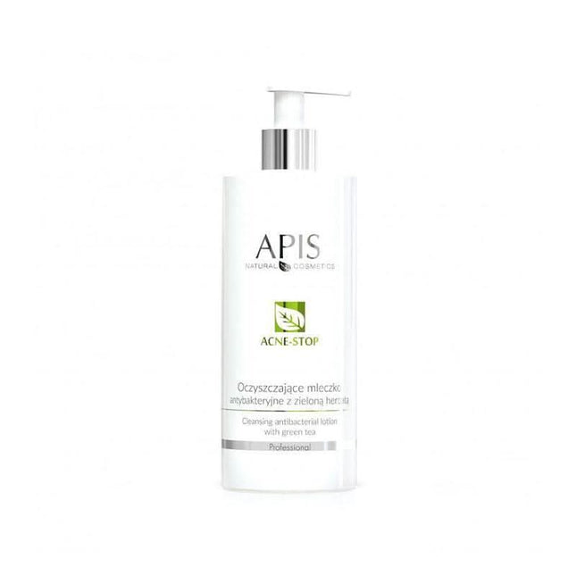 APIS ACNE-STOP antibakterinis valomasis losjonas su žaliąja arbata 500 ml – kosmetika riebiai ir probleminei odai