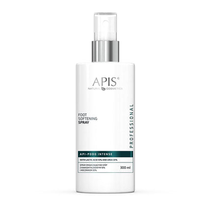 APIS API-PODO pėdų minkštinamasis purškiklis su pieno rūgštimi 10% ir šlapalu 30%, 300 ml – kosmetika podiatrams