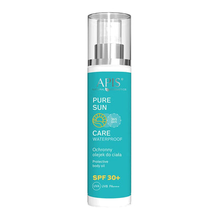 APIS Pure Sun Care apsauginis kūno aliejus SPF30 150ml – saulės apsaugos kosmetika su buriti aliejumi