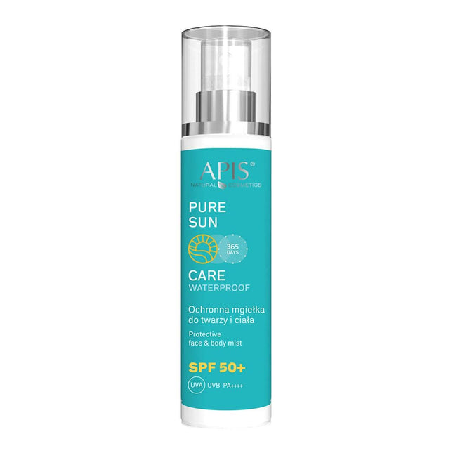 APIS apsauginė veido ir kūno dulksna SPF50 150ml – fotostabilus UVA UVB filtras, tinkamas ant makiažo