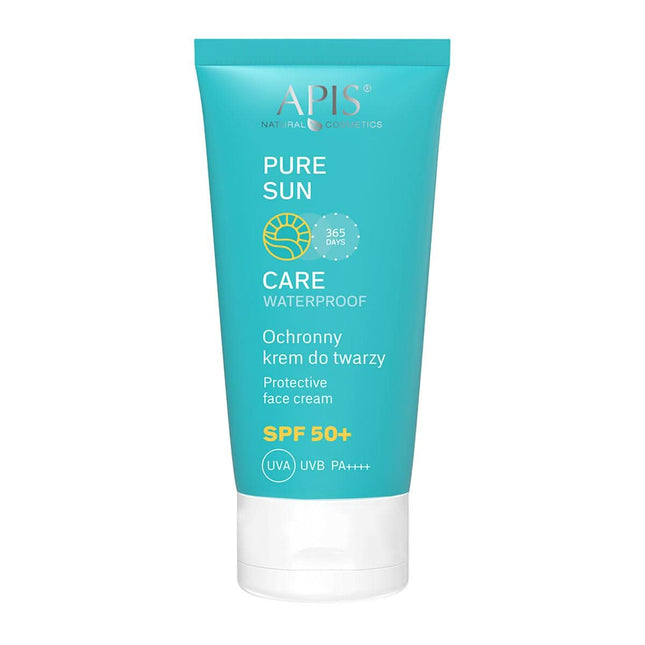 APIS Pure Sun Care apsauginis veido kremas SPF50 50ml – apsauga nuo UVA UVB spindulių be baltos dėmės