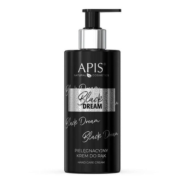 APIS BLACK DREAM drėkinantis rankų kremas su migdolų aliejumi 300 ml – intensyvi rankų priežiūra kosmetologėms