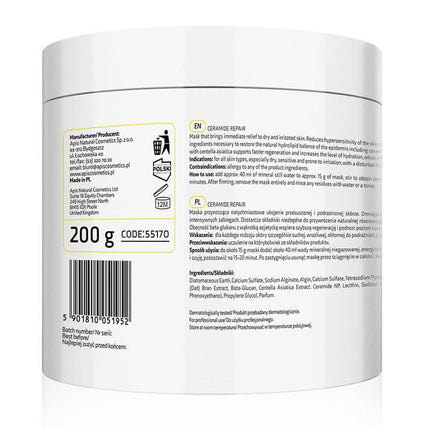 APIS kosmetika – Ceramide Repair alginate kaukė atkuria hidrolipidų pusiausvyrą ir ramina dirginamą odą