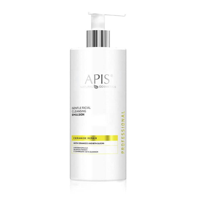 APIS CERAMIDE REPAIR švelni veido valymo emulsija su keramidais ir beta gliukanu 500 ml jautriai odai
